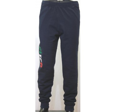 Pantalone felpa con polsino con scritta laterale Errea