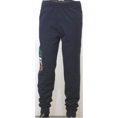 Pantalone felpa con polsino con scritta laterale Errea