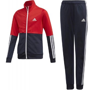 Adidas Tuta zip lunga cappuccio mod LPK Boy's 3S