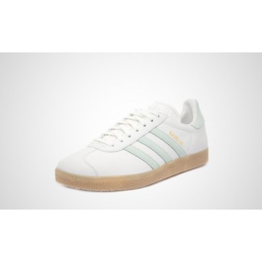 Adidas gazelle scarpa tempo libero bianco/verde chiaro