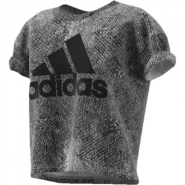 adidas  t-shirt giro collo con logo mos. ess