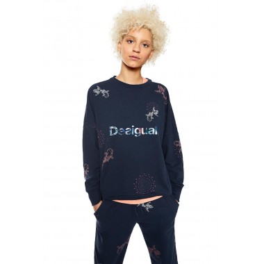 Desigual felpa con disegni di pescilu