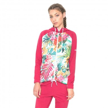 Desigual felpa  cappuccio fantasia rosso