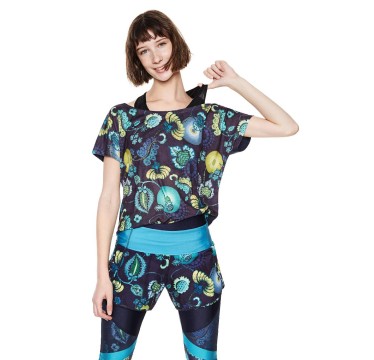 Desigual t-shirt manaca corta tinta unita over