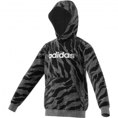 adidas felpa cappuccio maculato con logo mod: yb logo hood
