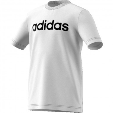adidas t-shirt giro collo scritta grande mod. yb e lin tee