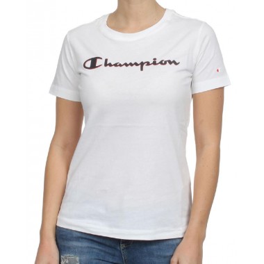 champion t-shirt giro collo con scritta