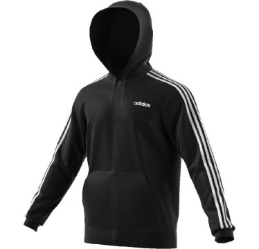 adidas uomo felpa zip lunga cappuccio con scritta piccola mod e 3s po