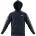 adidas uomo felpa zip lunga cappuccio con scritta piccola mod e 3s po