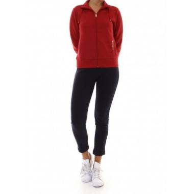 donna tuta zip lunga  pantalone aperto