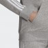 Adidas felpa zip lunga cappuccio w 3s ft fz hd mgreyh/white