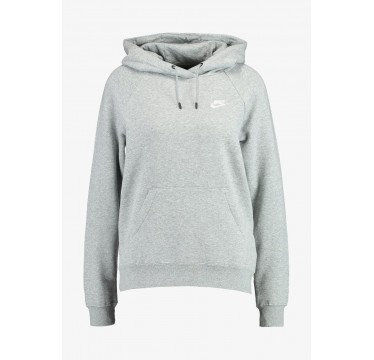 w nsw essntl hoodie po flc dk grey