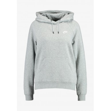 w nsw essntl hoodie po flc dk grey