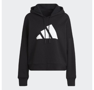 Adidas felpa cappuccio w fi 3b hoodie black/white