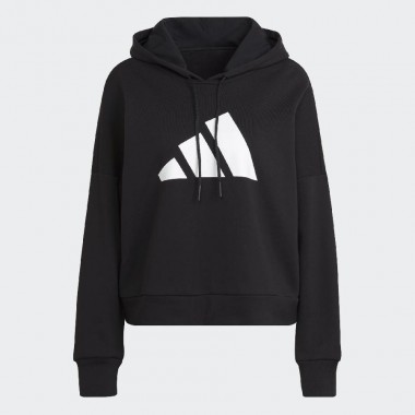 Adidas felpa cappuccio w fi 3b hoodie black/white