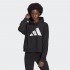 Adidas felpa cappuccio w fi 3b hoodie black/white