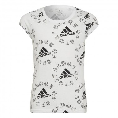 Adidas t-shirt g logo t ess white/black