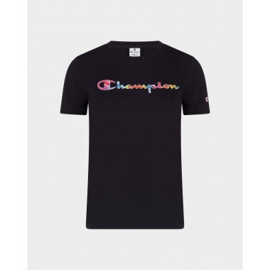 Champion t-shirt m/m con stampa multicolor donna legacy
