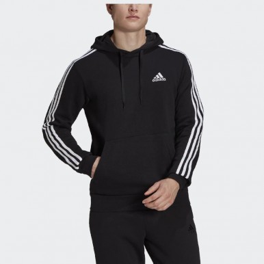 Adidas felpa cappuccio m 3s fl hd black/white