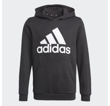 Adidas felpa cappuccio b bl hd black/white