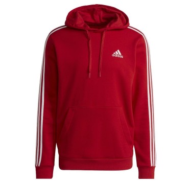 Adidas felpa cappuccio m 3s fl hd scarle/white