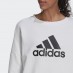 Adidas felpa giro collo over w fi bos crew white