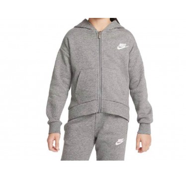 Nike tuta 2 - 7 anni club fleece high low fz hoodie