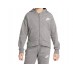 Nike tuta 2 - 7 anni club fleece high low fz hoodie