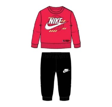 Nike tuta giro collo 2-7 anni b nsw digital escape ft crew s black