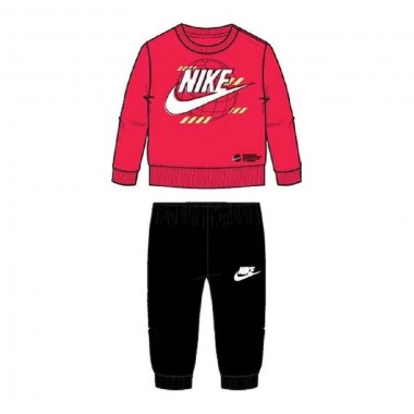 Nike tuta giro collo 2-7 anni b nsw digital escape ft crew s black