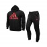 Adidas tuta cappuccio m bl ft hd ts black/scarle