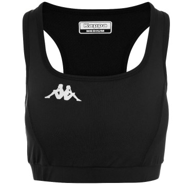 Kappa top donna con inserto in mesh e tasca dietro kombat ende