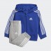 Adidas tuta zip lunga cappuccio baby i 3s fz fl jog selubl/white