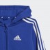 Adidas tuta zip lunga cappuccio baby i 3s fz fl jog selubl/white